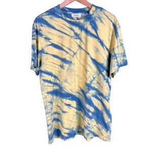 Sandro Blue & Green Tie-Dye Embroidered Logo T-Shirt - L - $165 retail